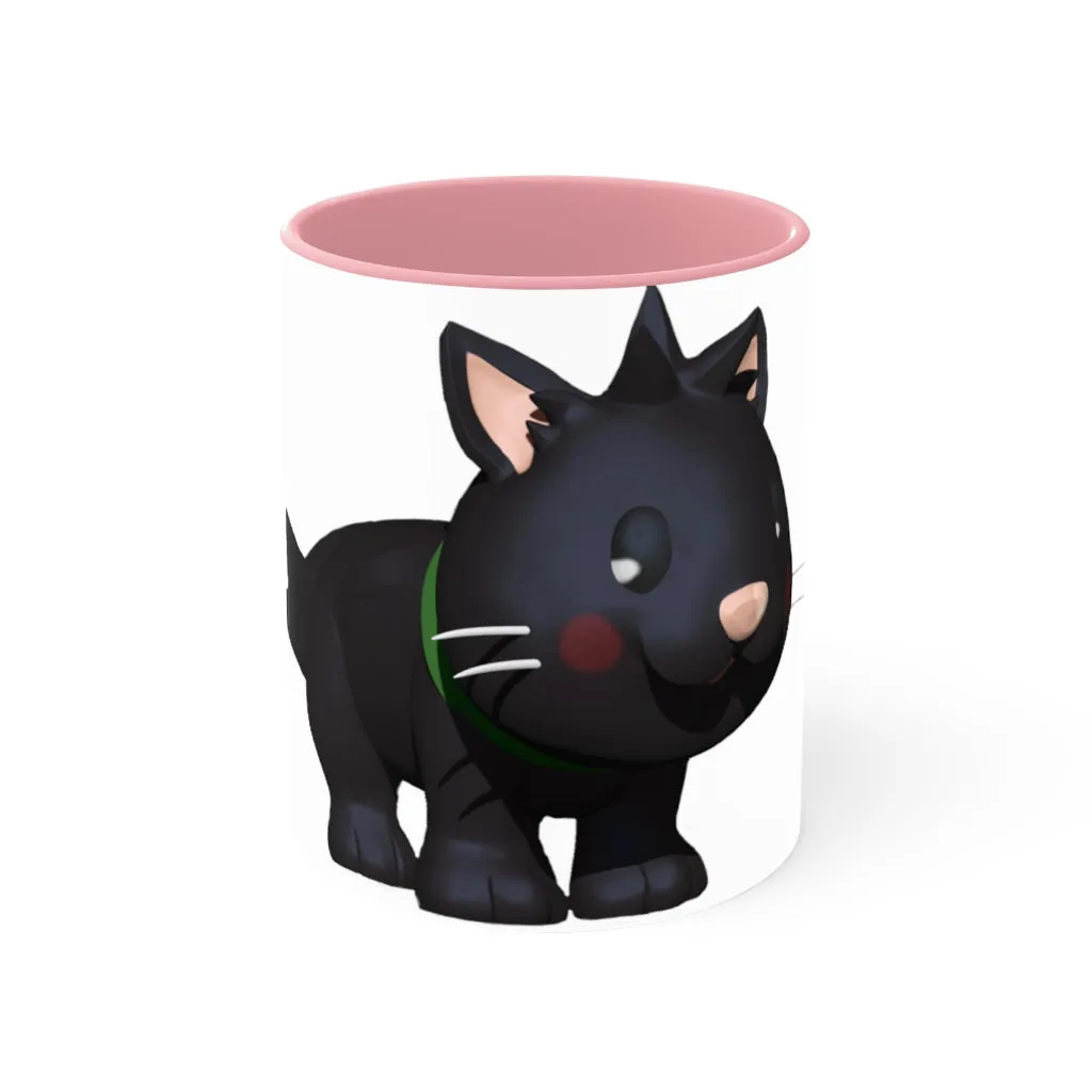 Black Kitty Accent Mug