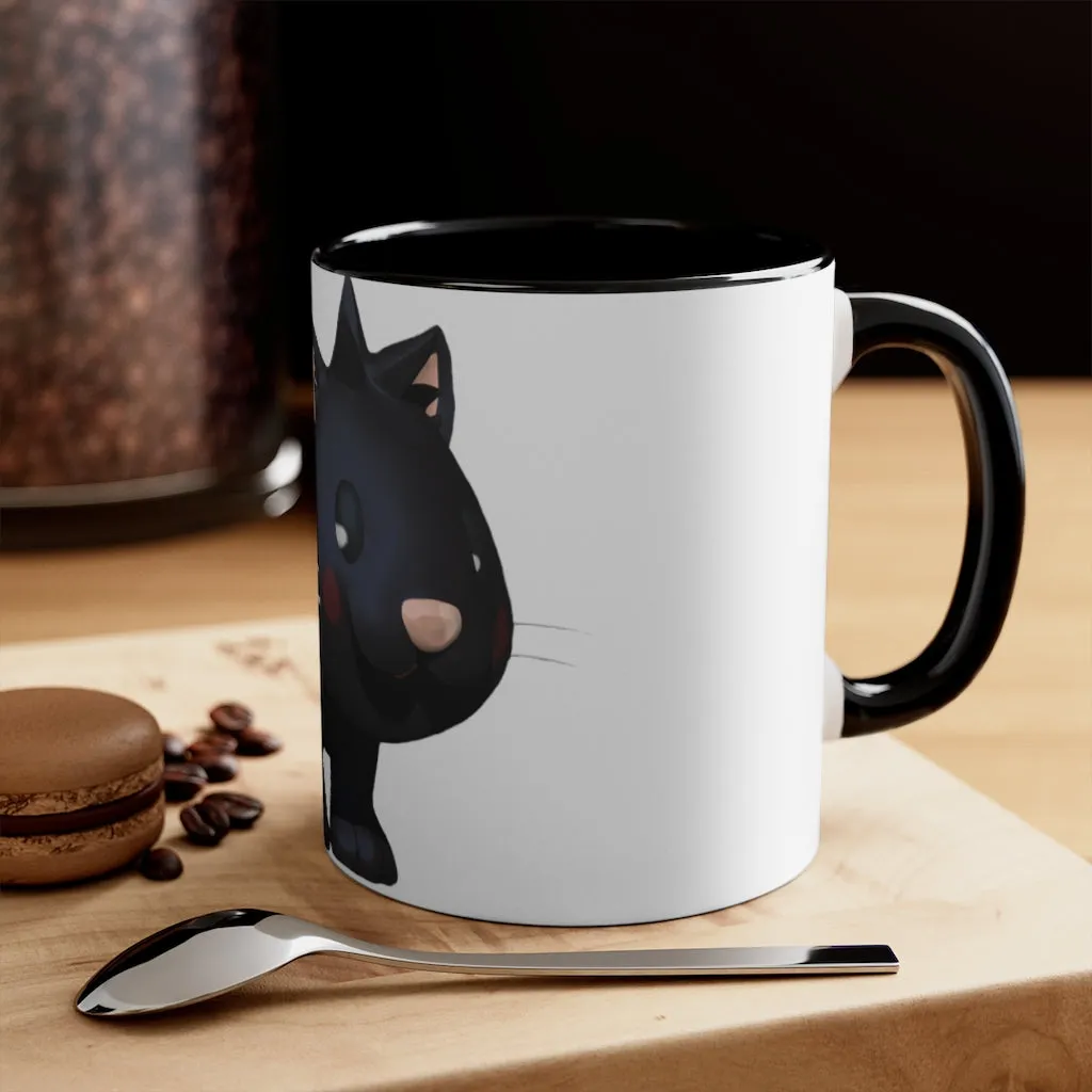 Black Kitty Accent Mug