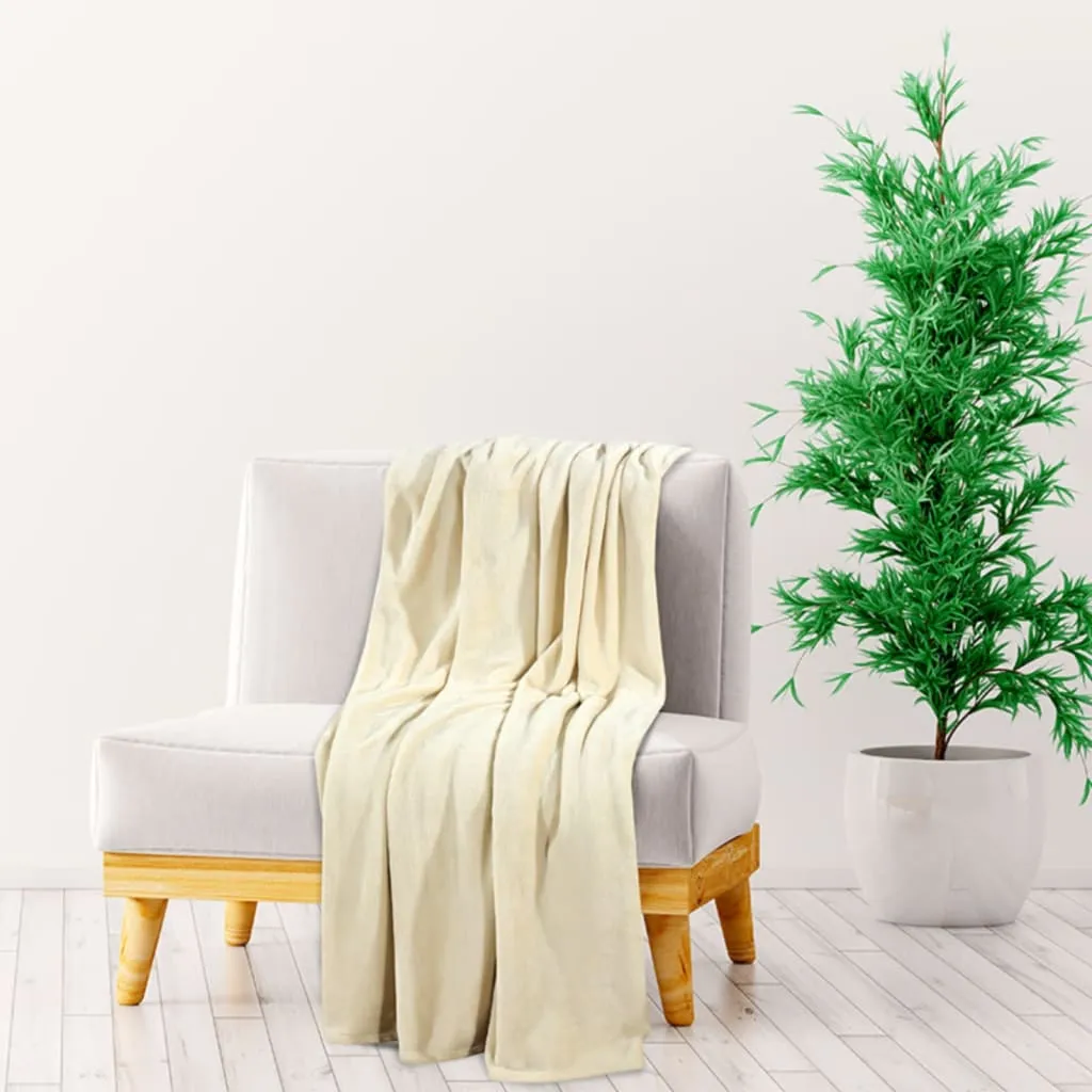 Blanket Cream 200x240 cm Polyester