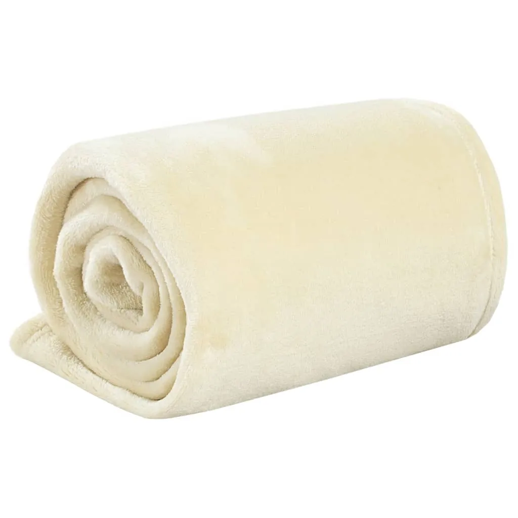 Blanket Cream 200x240 cm Polyester