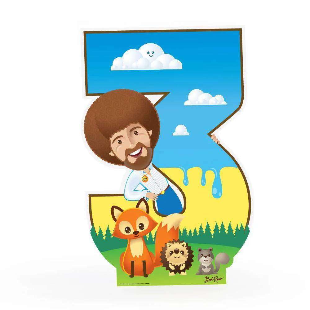 Bob Ross and Friends Number 1-5 Cardboard Cutout