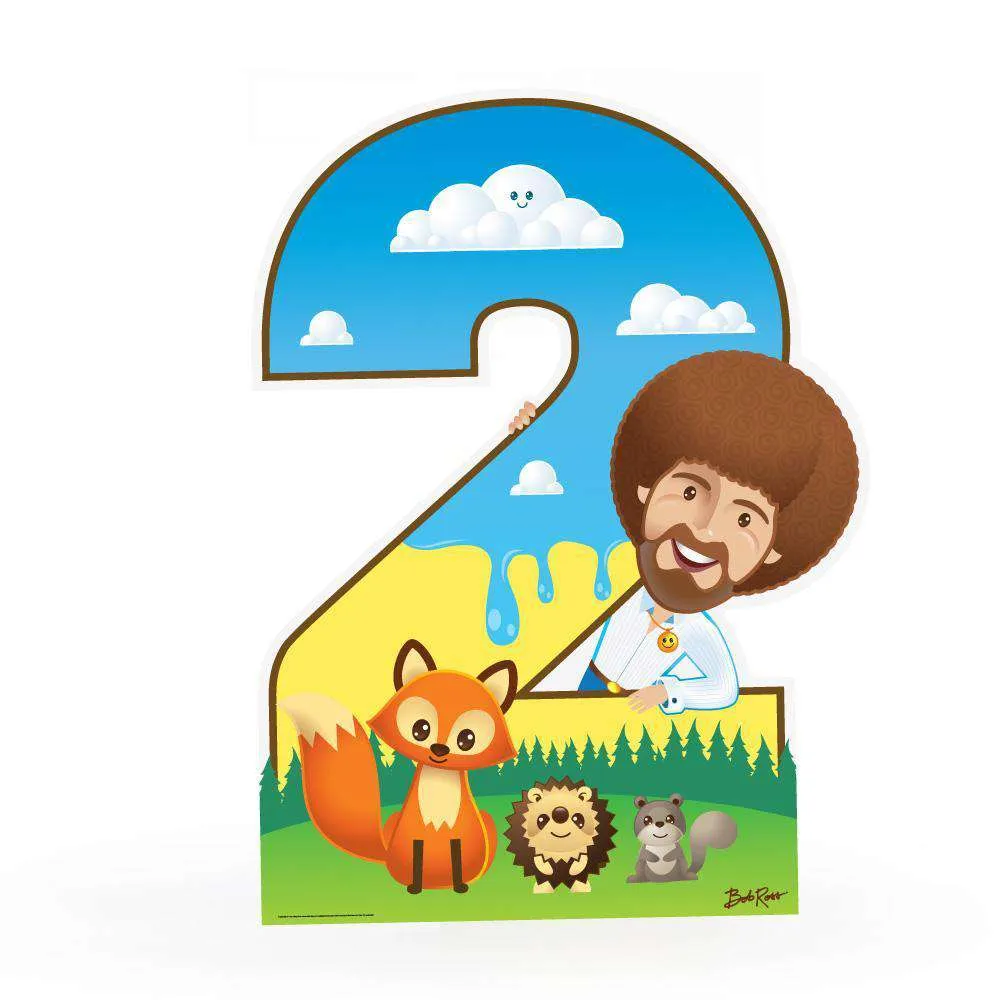 Bob Ross and Friends Number 1-5 Cardboard Cutout