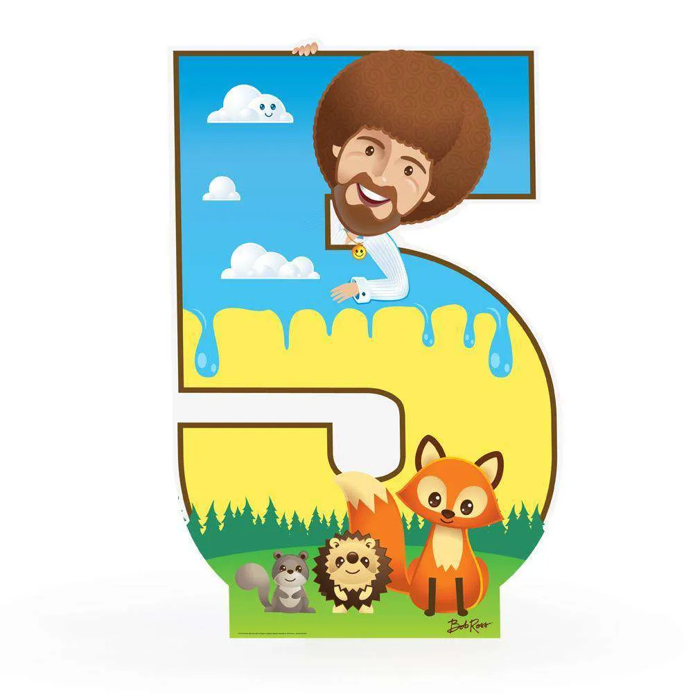 Bob Ross and Friends Number 1-5 Cardboard Cutout