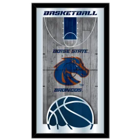 Boise State Broncos HBS Basketball Framed Hanging Glass Wall Mirror (26"x15")