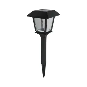 Boston Harbor 24180 Coach Stake Light, Ni-MH Battery, AA Battery, 1-Lamp, LED Lamp, Plastic Fixture, Black