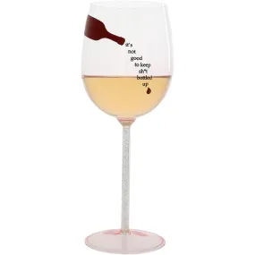 Bottled Up Gift Boxed 17 oz Wine Glass