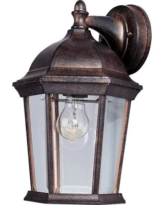 Builder Cast 1-Light Outdoor Wall Lantern in Empire Bronze with Clear Glass