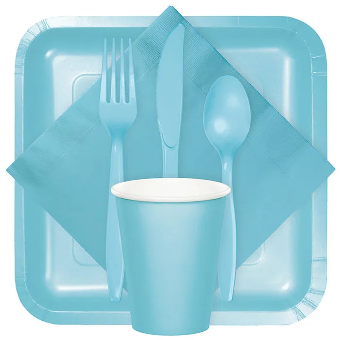 Bulk Pack of 100 Pastel Blue Luncheon Napkins 2Ply