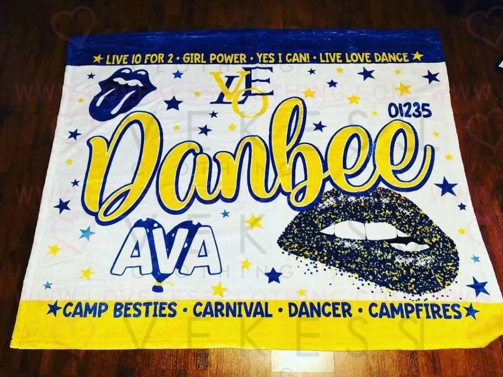 Camp Danbee Customize Fleece Blanket