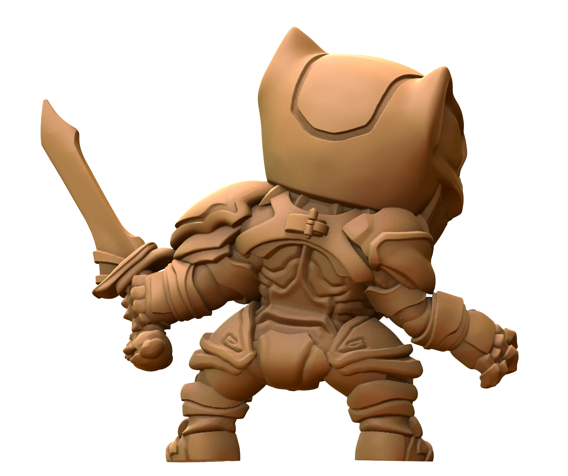 Capsule Chibi - Black Panther Knight (Sword)