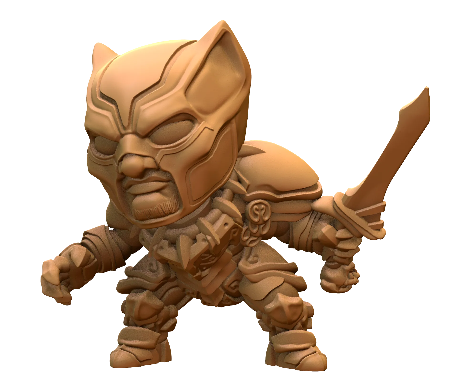 Capsule Chibi - Black Panther Knight (Sword)