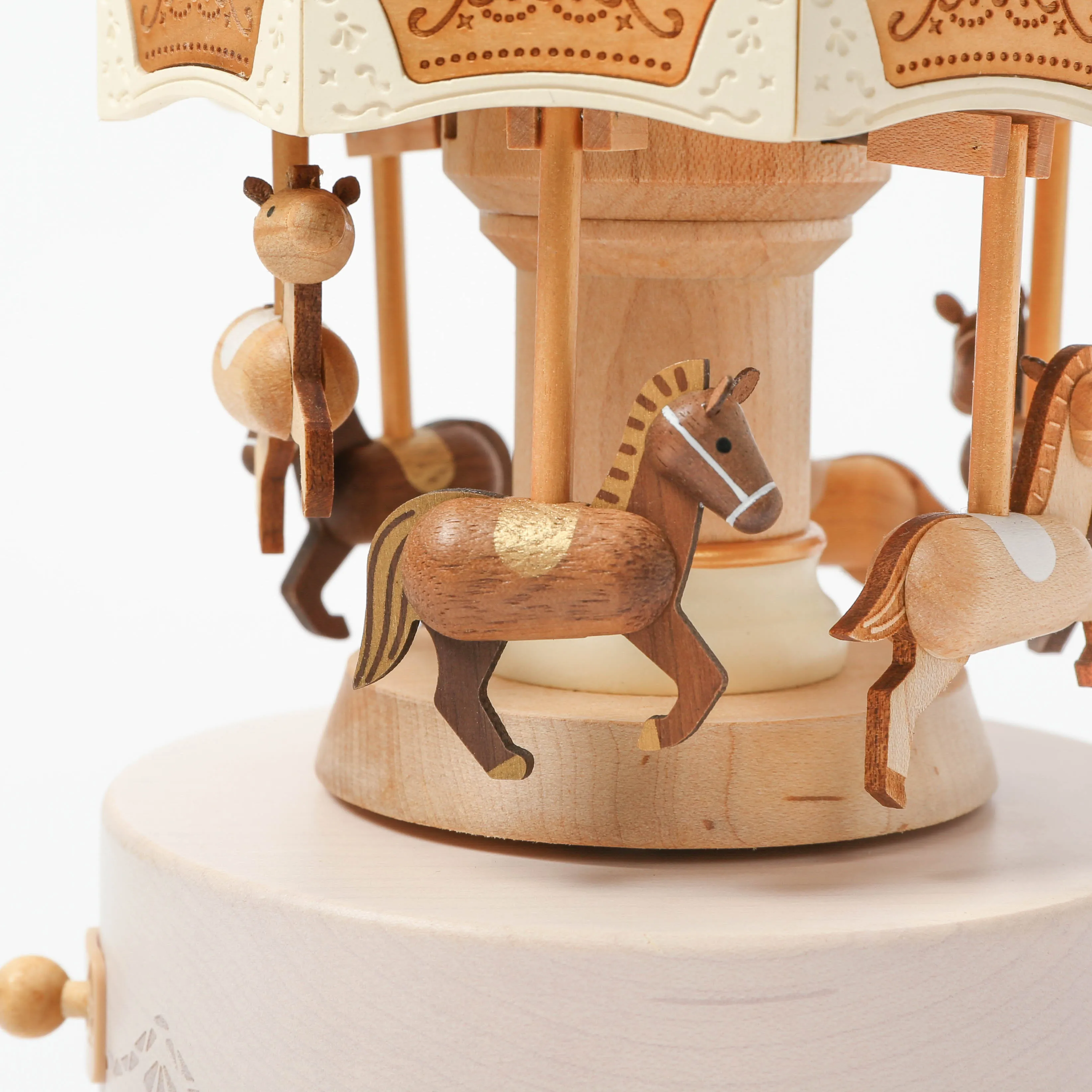 Carousel Wooden Music Box