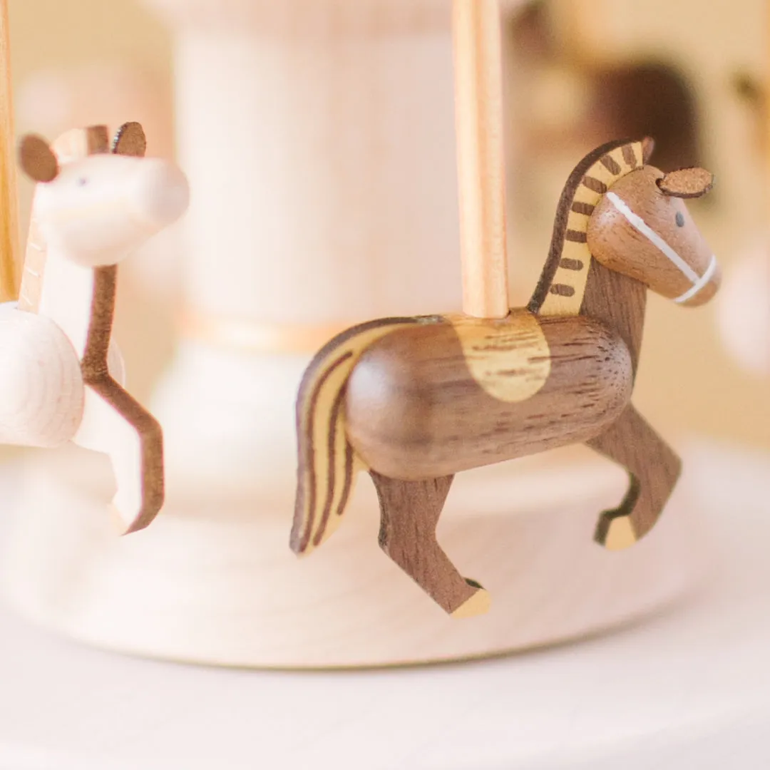 Carousel Wooden Music Box