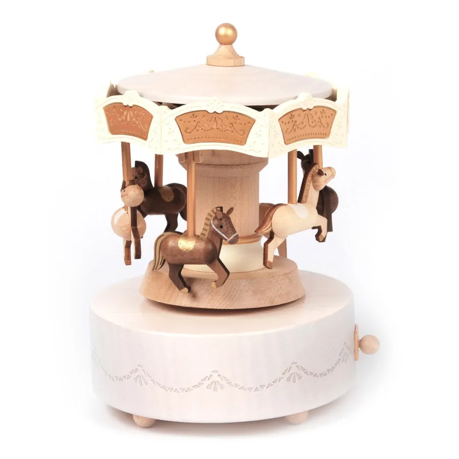 Carousel Wooden Music Box