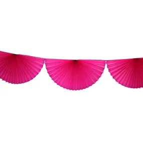 CERISE BUNTING FAN GARLAND