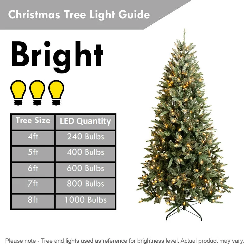 Christmas Tree Fairy Lights Multifunction Warm White Outdoor 360 LED - 8.97m Glow-Worm