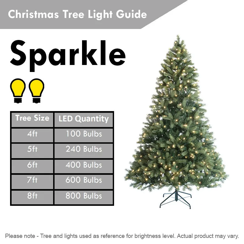 Christmas Tree Fairy Lights Multifunction Warm White Outdoor 360 LED - 8.97m Glow-Worm