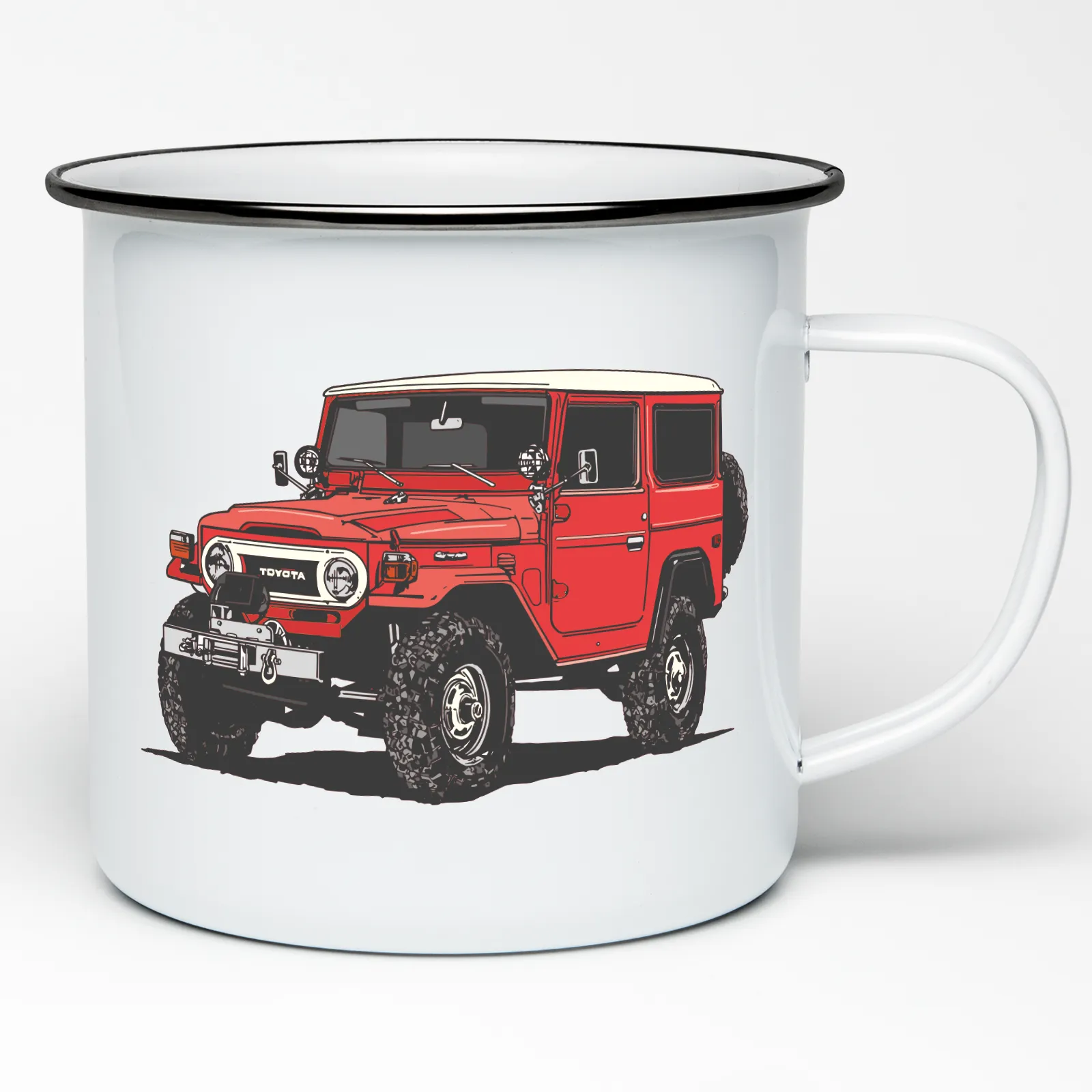 CLASSIC CARS ENAMEL MUG