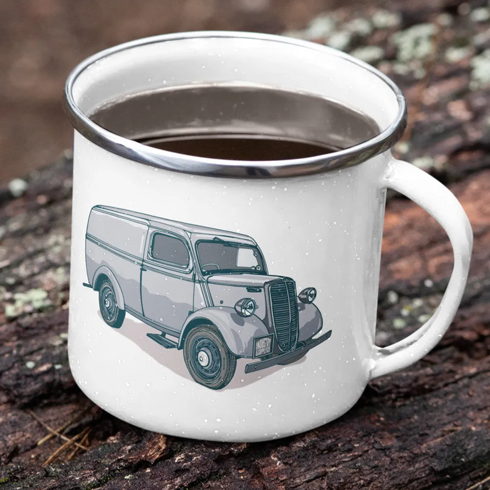 CLASSIC CARS ENAMEL MUG