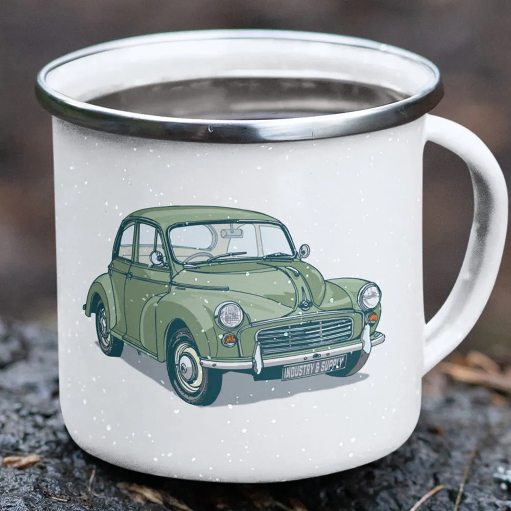 CLASSIC CARS ENAMEL MUG