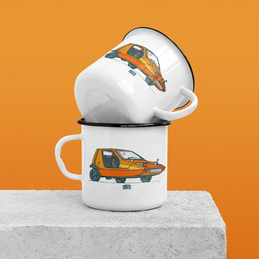 CLASSIC CARS ENAMEL MUG