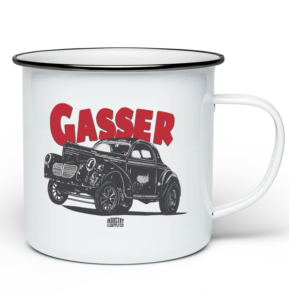 CLASSIC CARS ENAMEL MUG