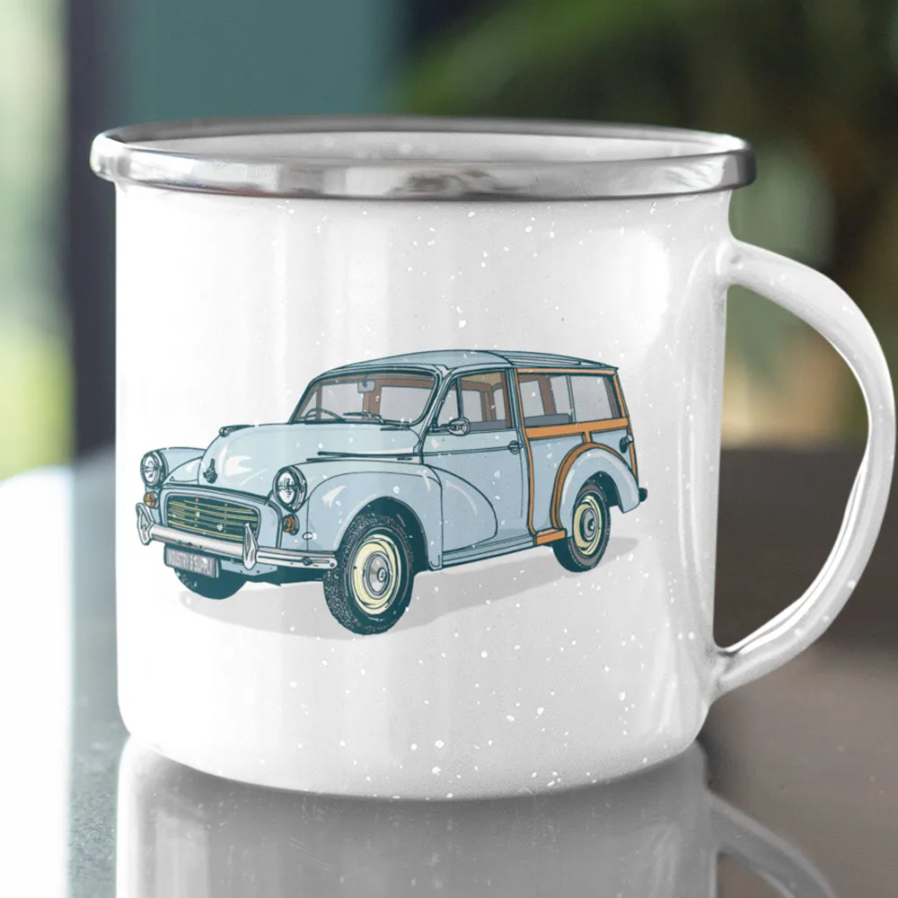 CLASSIC CARS ENAMEL MUG