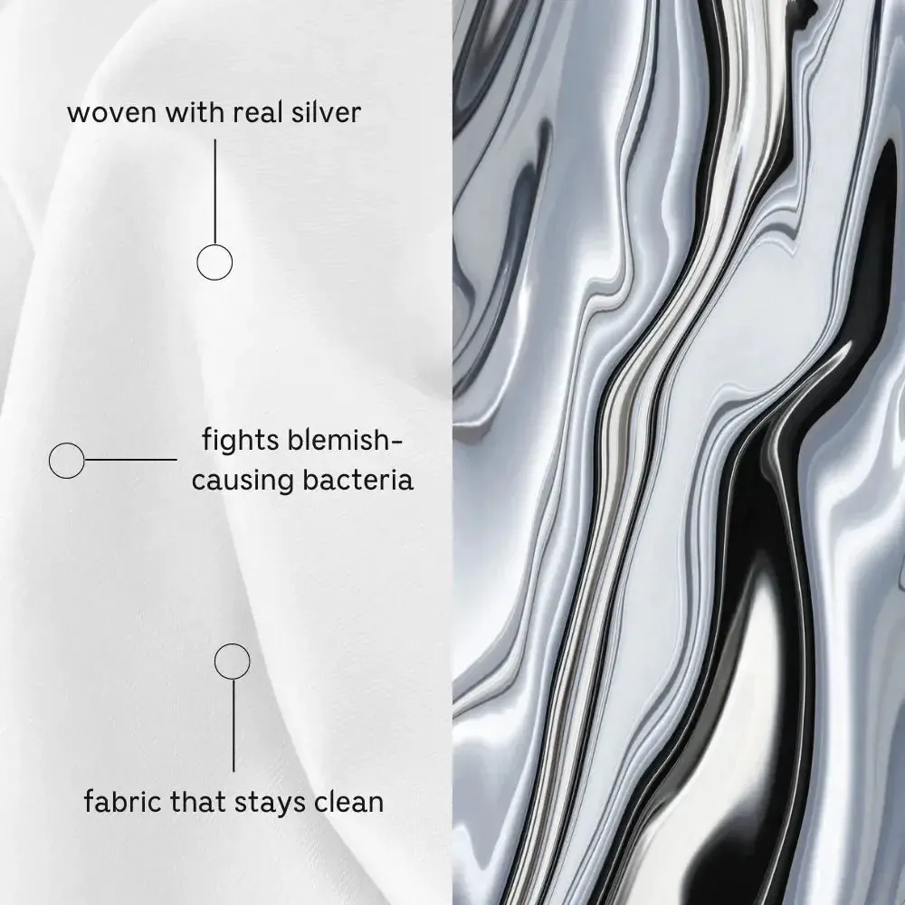 Clean Silver Fitted Sheet