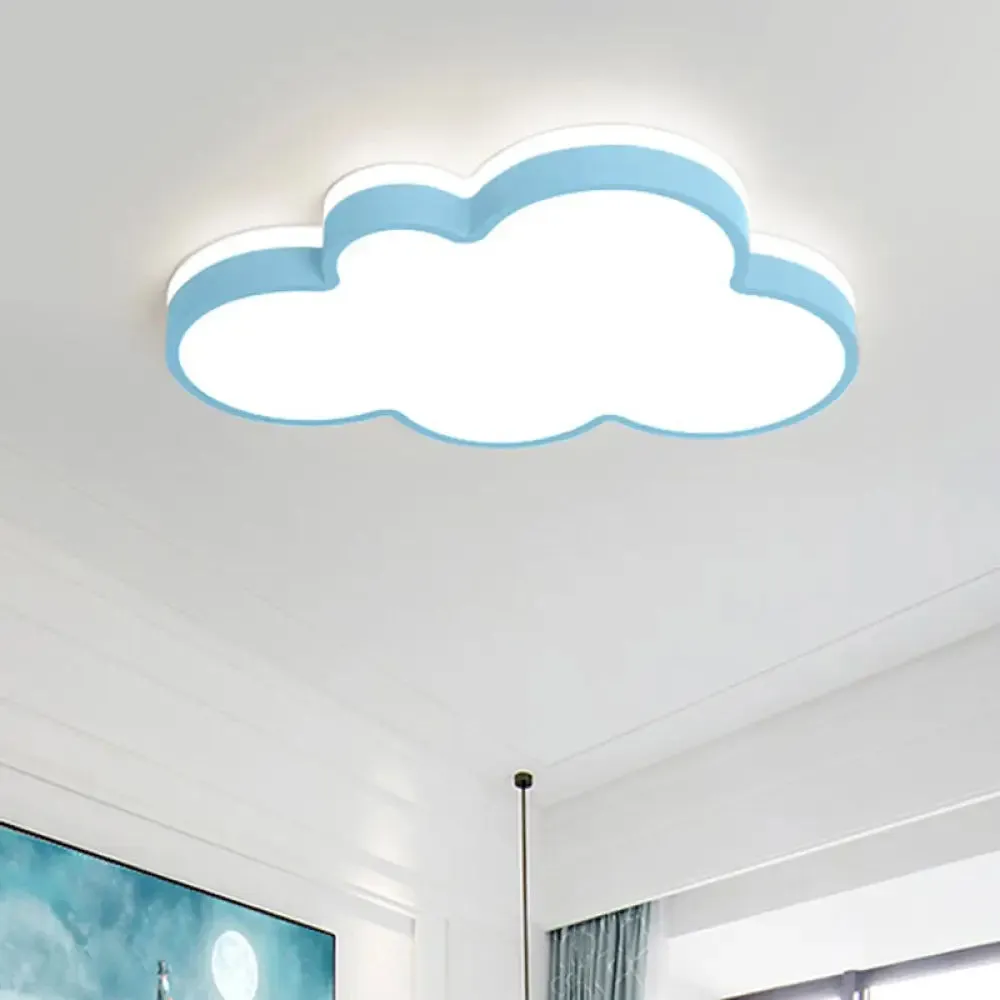 Cloud Flush Light Fixture - Minimalist Acrylic Flush Mount Ceiling Light (1 Light)