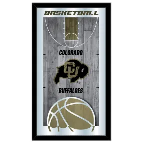 Colorado Buffaloes HBS Basketball Framed Hanging Glass Wall Mirror (26"x15")