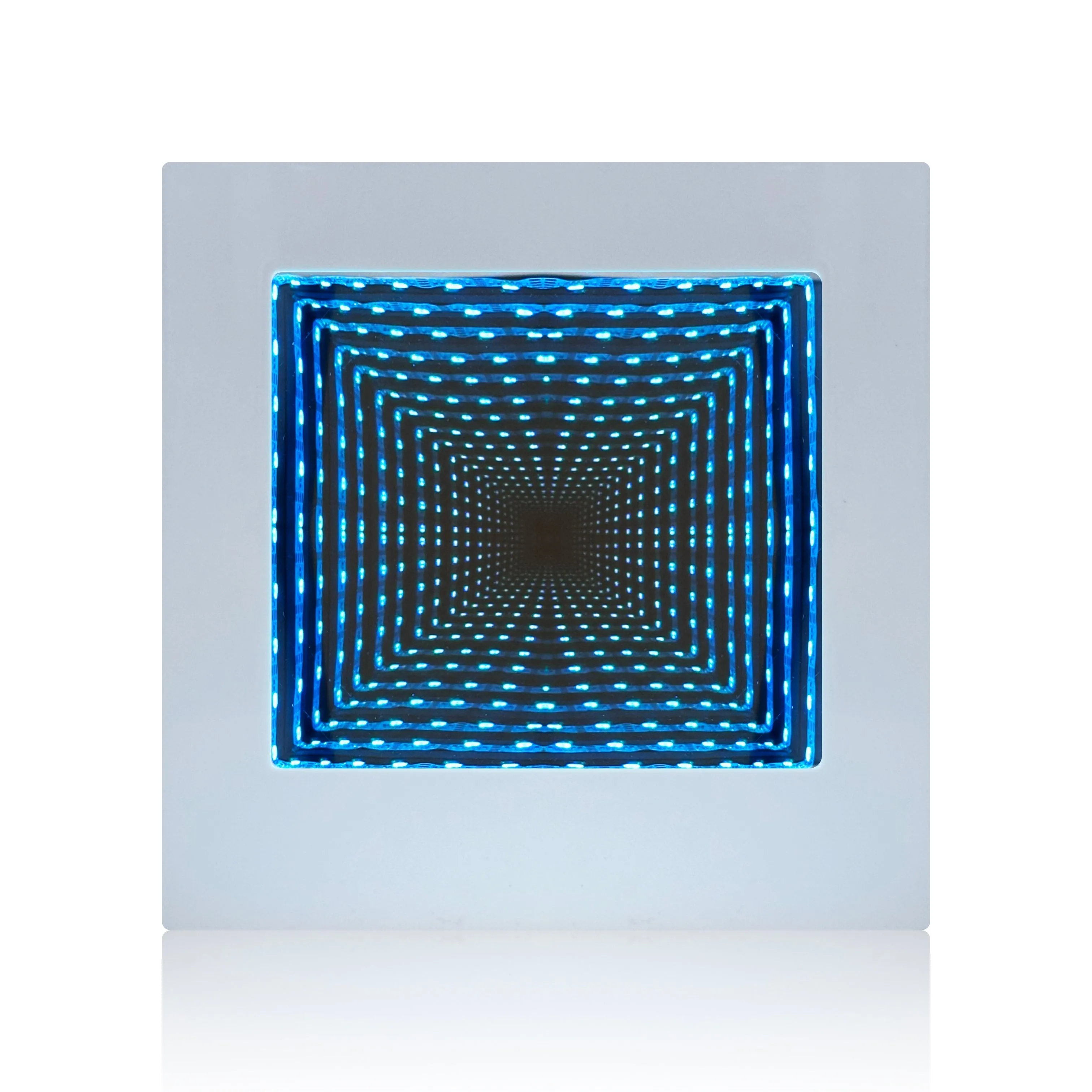 Colour Changing Square Tunnel Infinity Lamp