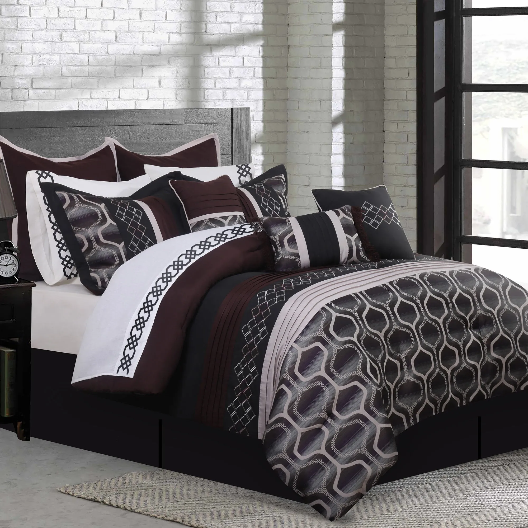 Comforter 7 Piece Set Jacquard King Cole