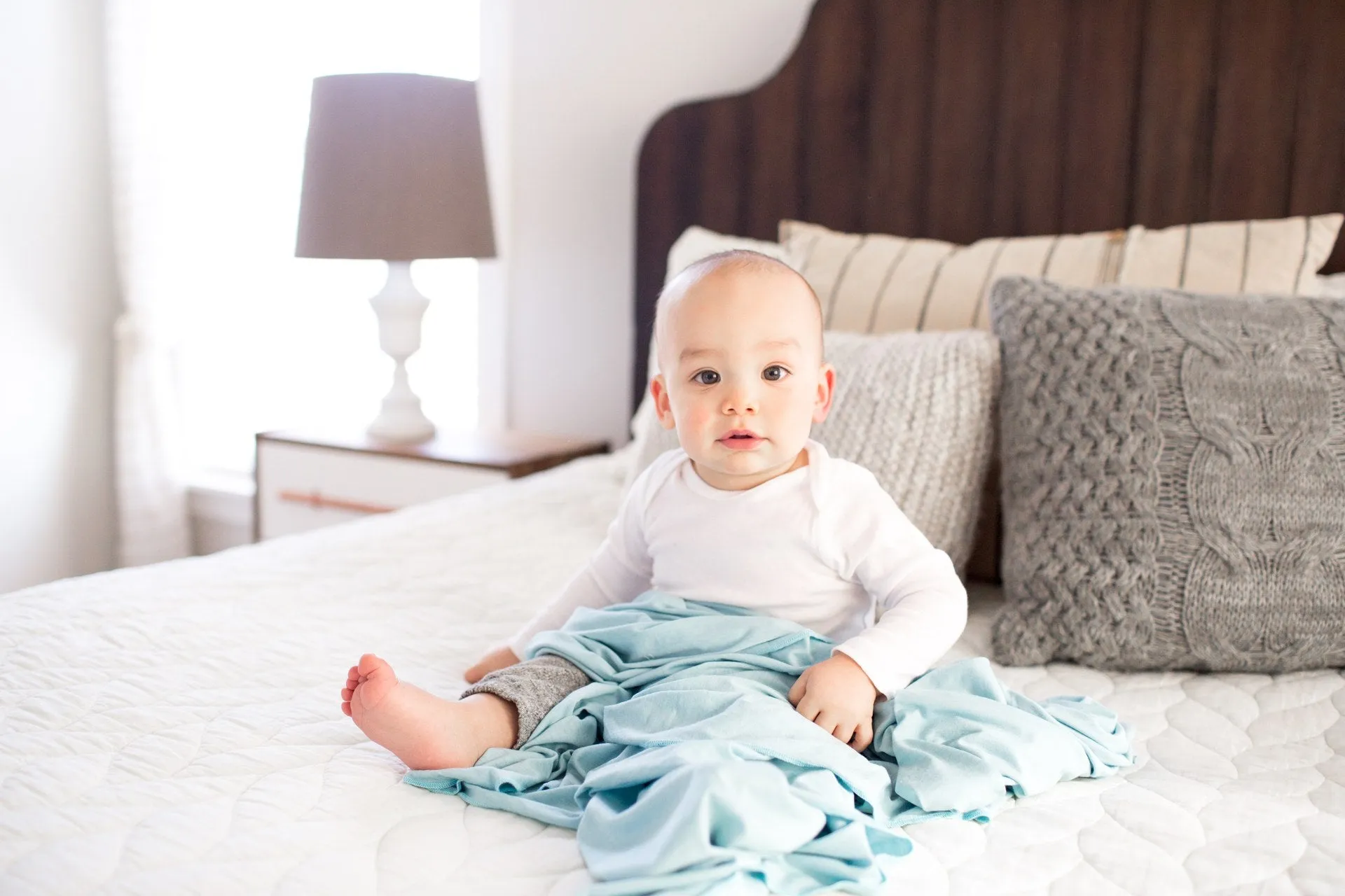 Copper Pearl Sonny Knit Swaddle Blanket