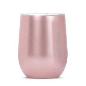 Corkcicle Stemless Reusable Cup Rose Metallic 12oz (355ml)