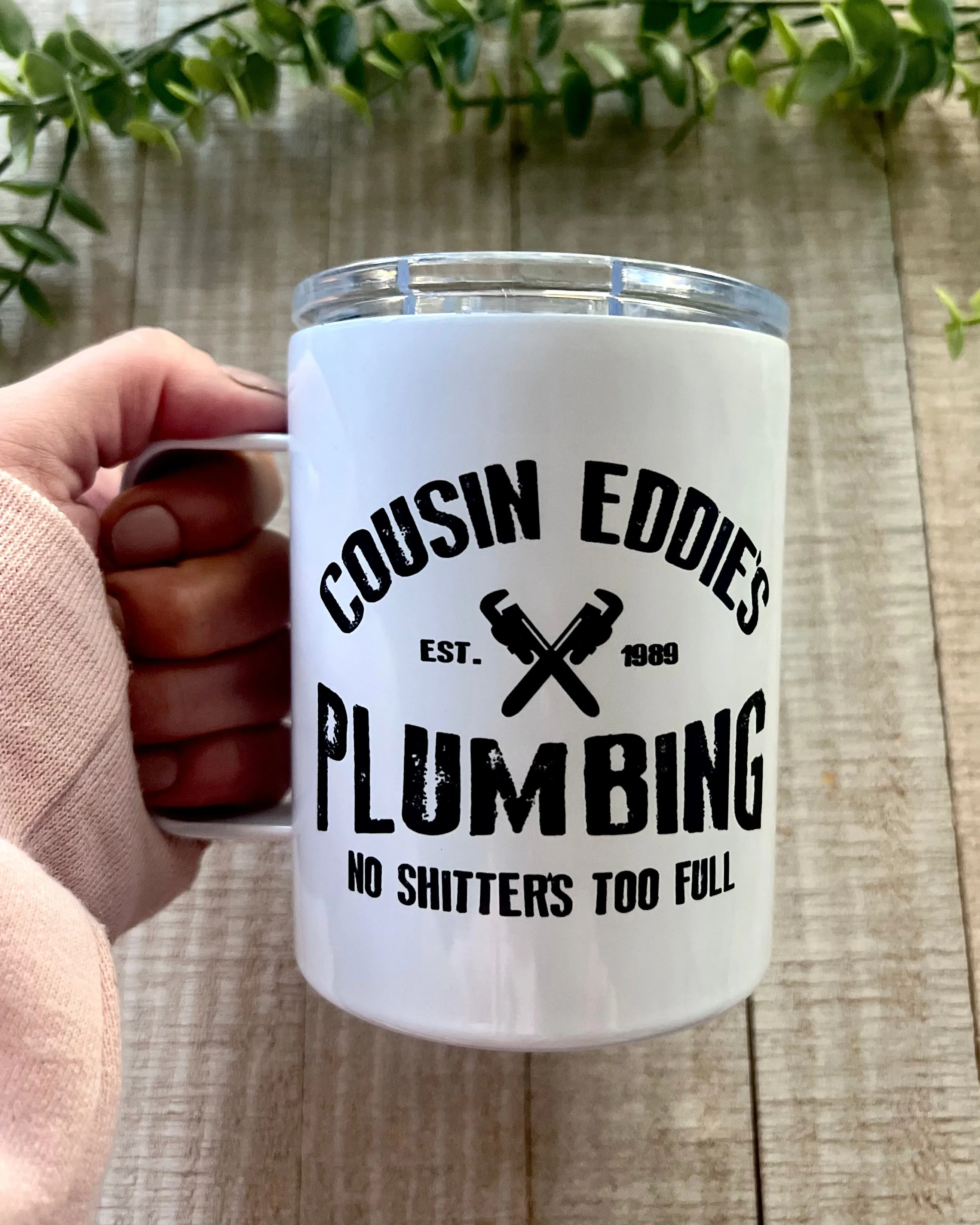 cousin eddie's plumbing | 12oz stainless steel mug