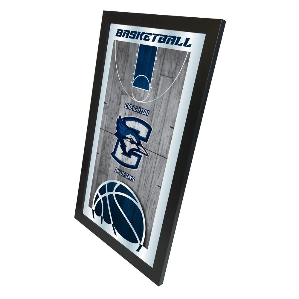 Creighton Bluejays HBS Basketball Framed Hanging Glass Wall Mirror (26"x15")