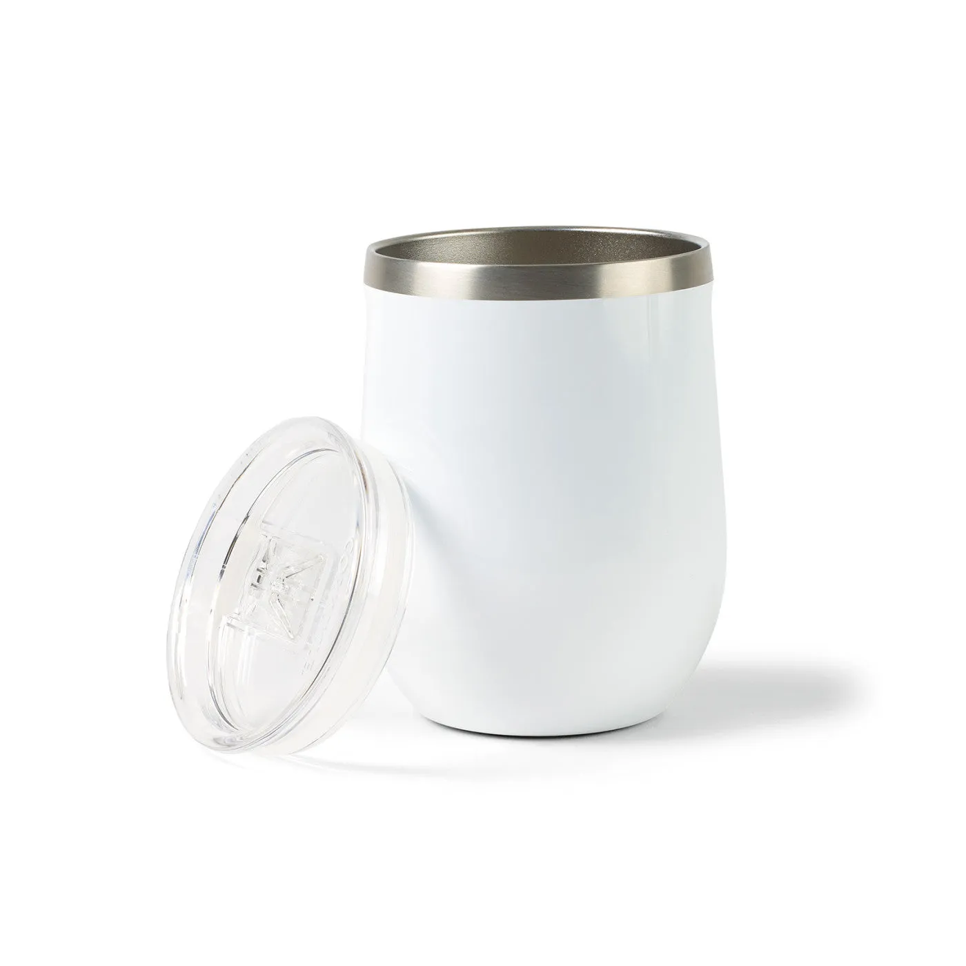 Custom CORKCICLE Stemless Wine Cup 12 Oz White