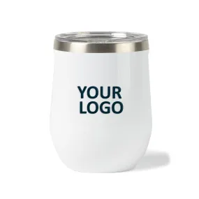 Custom CORKCICLE Stemless Wine Cup 12 Oz White