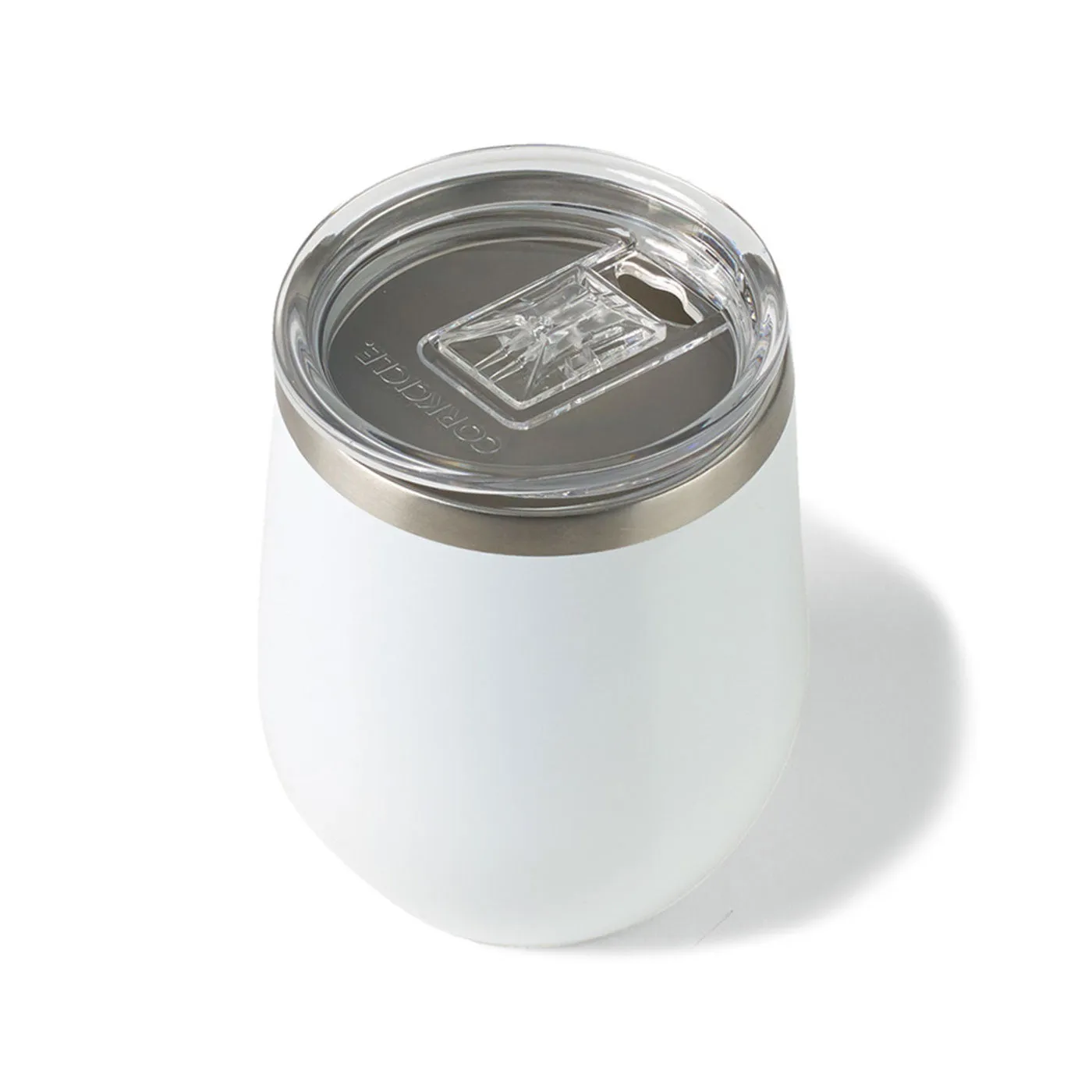 Custom CORKCICLE Stemless Wine Cup 12 Oz White