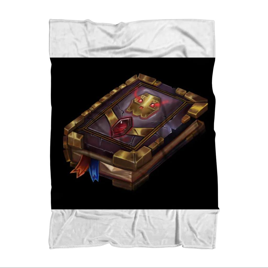 Death Spell Book Sublimation Throw Blanket