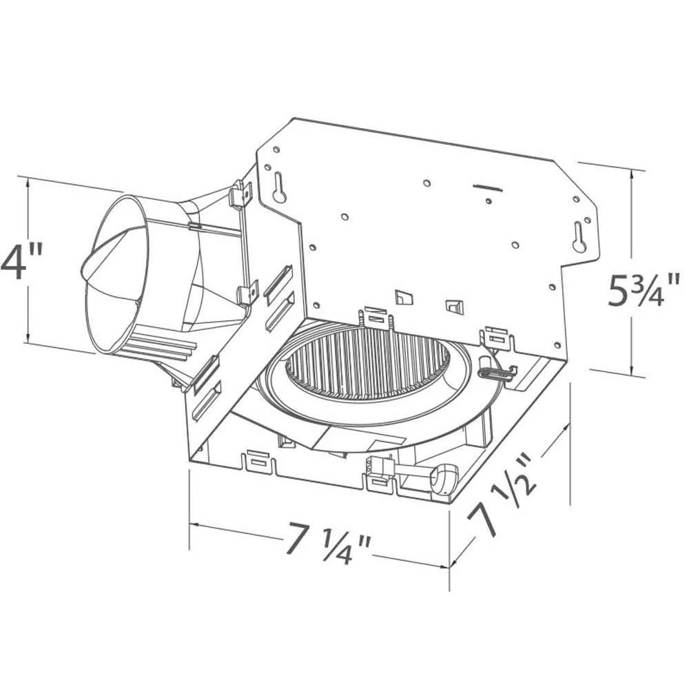 Delta BreezIntegrity 100 CFM Bathroom Exhaust Fan With LED Edge-Lit Flat Round Panel