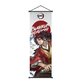 Demon Slayer Tsugikuni Yoriichi Model 2 Slaying Corps Anime Poster Wall Scroll (70 x 25 Cms)