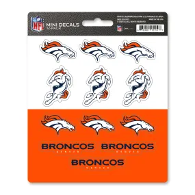 Denver Broncos 12 Count Mini Decal Sticker Pack