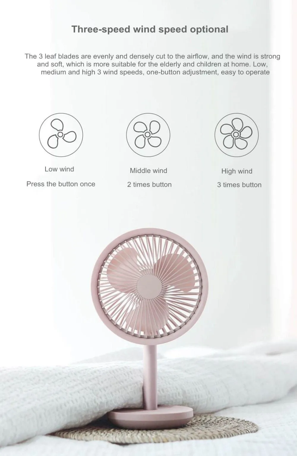 Desktop mini fan Portable Standing