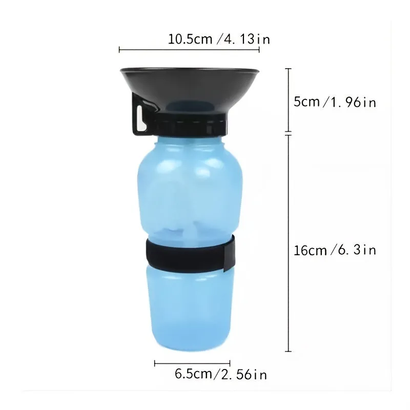 Dog Water Bottle, Mug Holds 500ml For Travel