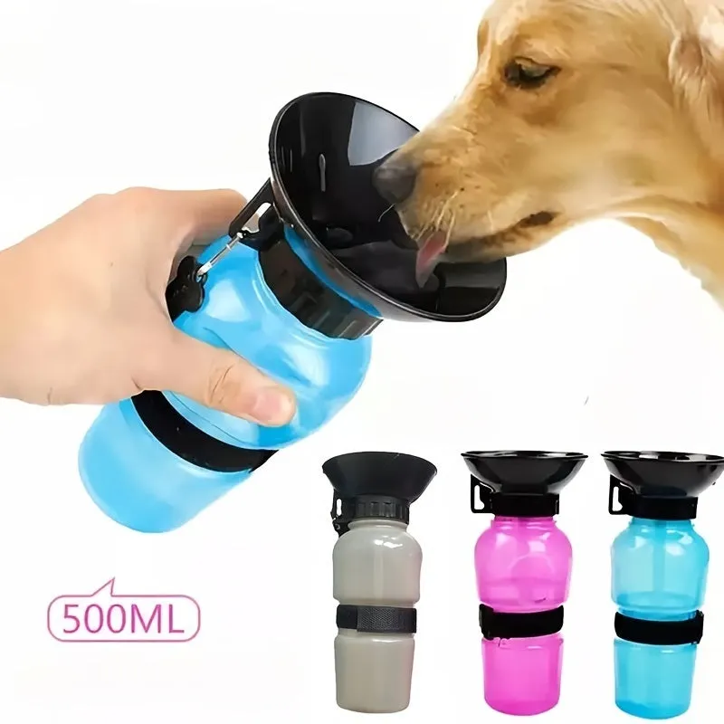 Dog Water Bottle, Mug Holds 500ml For Travel