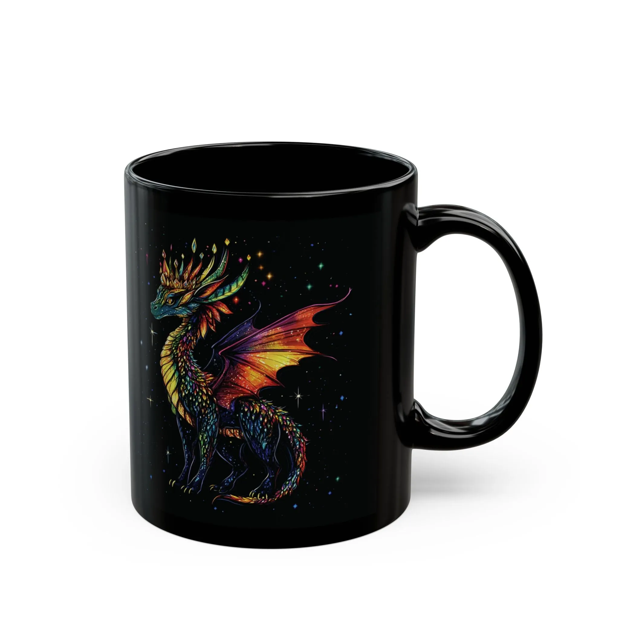 Dragon Mug, Colorful Dragon Mug, Christmas Dragon Mug, Christmas Gifts, Xmas Dragon Mug, Dragon Lover Mug, Cute Dragon Mug