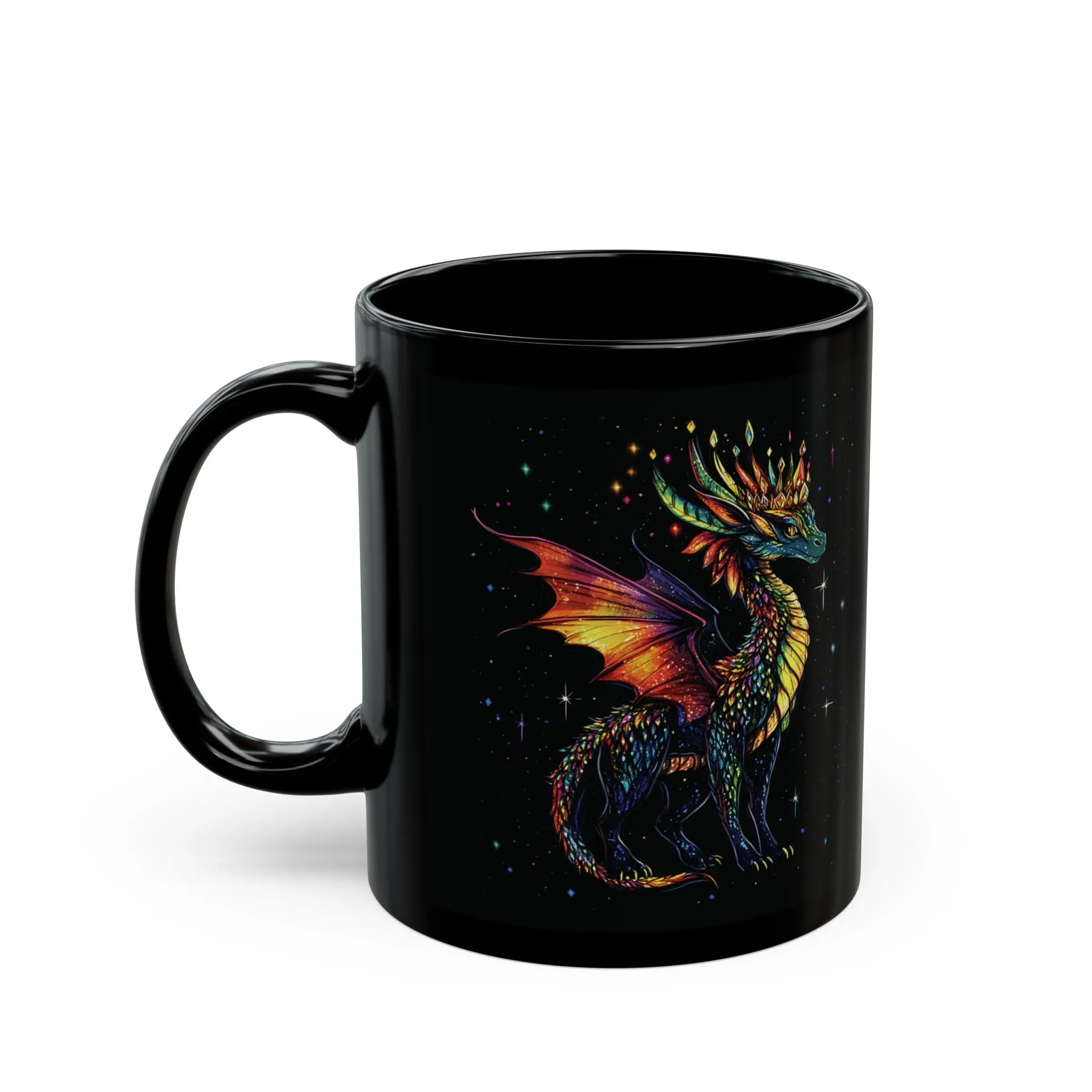 Dragon Mug, Colorful Dragon Mug, Christmas Dragon Mug, Christmas Gifts, Xmas Dragon Mug, Dragon Lover Mug, Cute Dragon Mug