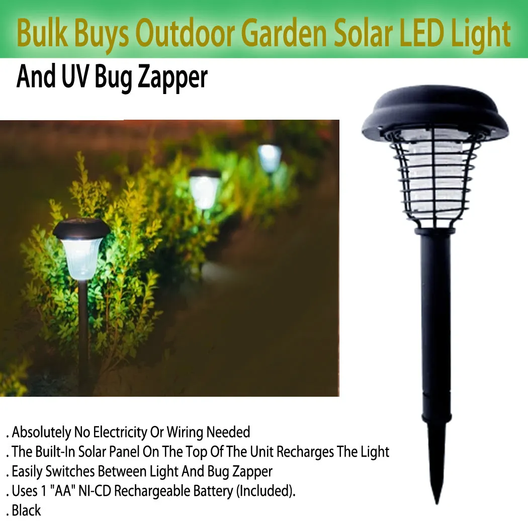 Dual Function Solar LED Light and Bug Zappe