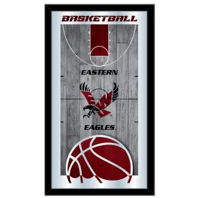 Eastern Washington Eagles HBS Basketball Framed Hang Glass Wall Mirror (26"x15")